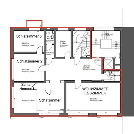 Apartment Schoenster Rheinblick Messe Parken Luxus 10 Person Dusseldorf